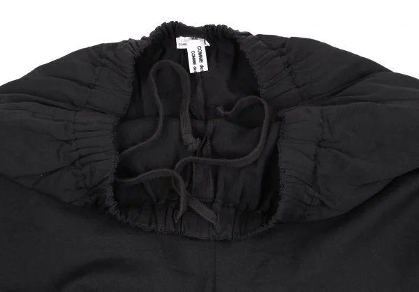 コムコム コムデギャルソンCOMME des GARCONS ウールポリコクーンパンツ 黒XS K-118597_003