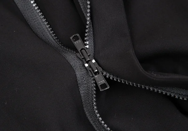 リミフゥLIMI feu コットン前合わせデザインジップアップブルゾン 黒S