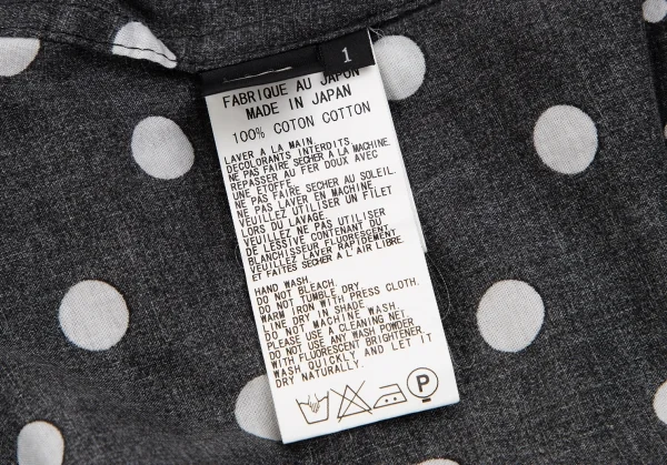 Y's Dot Printed Long Sleeve Shirt K-118602_016