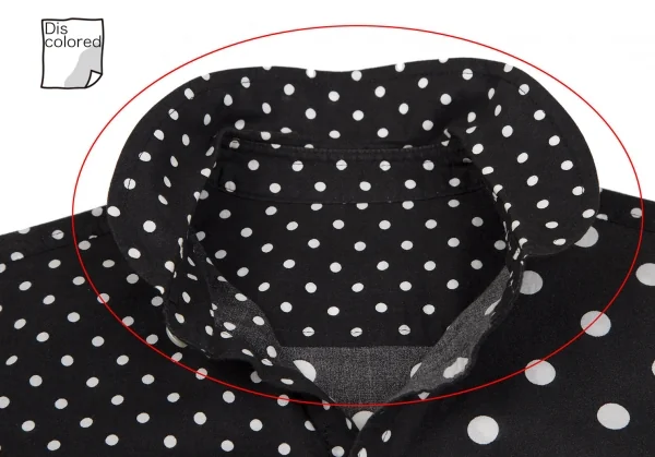 Y's Dot Printed Long Sleeve Shirt K-118602_004