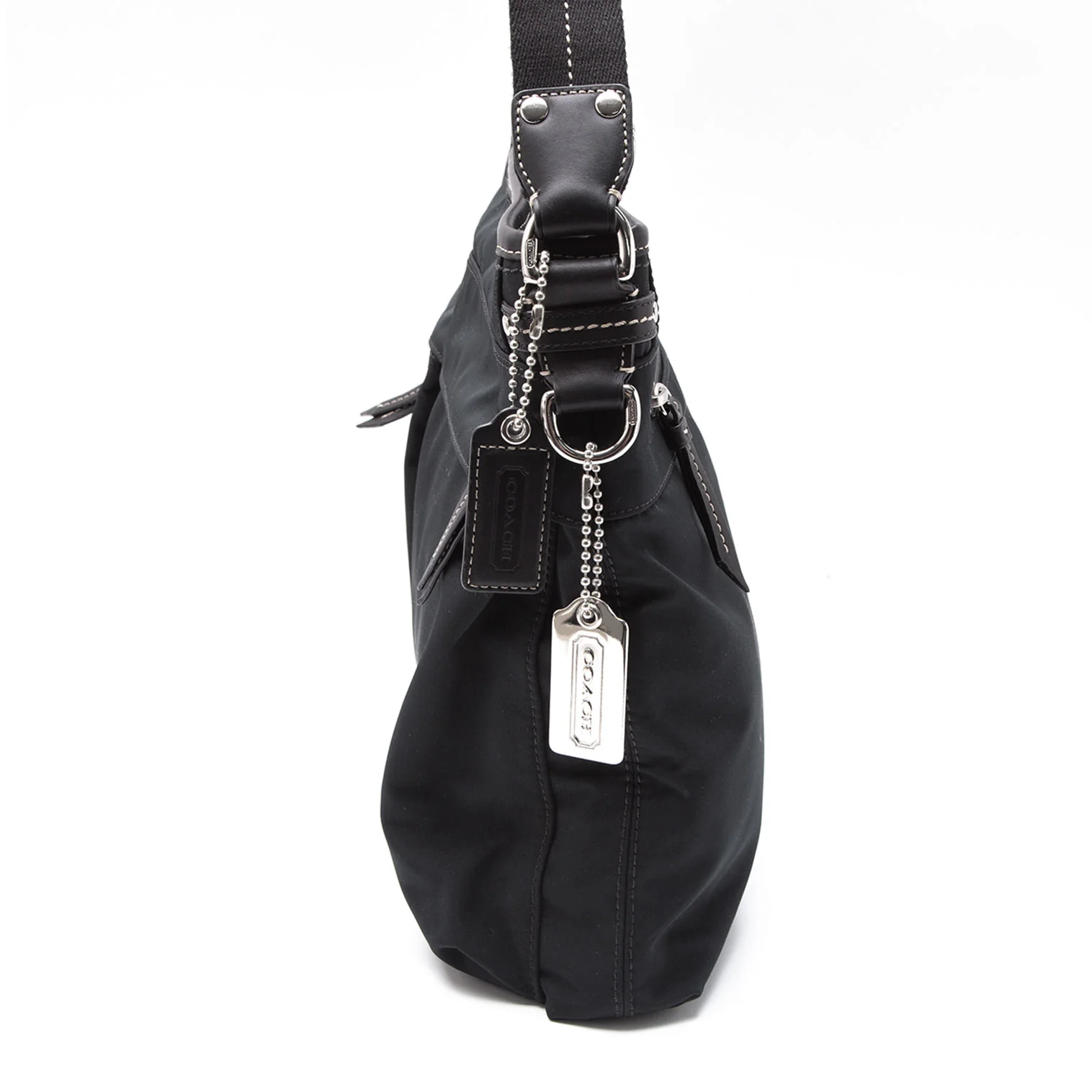 coach コーチ ナイロン　ボストンバッグ　ショルダーバッグ　黒　F77192 coach コーチ ナイロン ボストンバッグ ショルダーバッグ 黒
