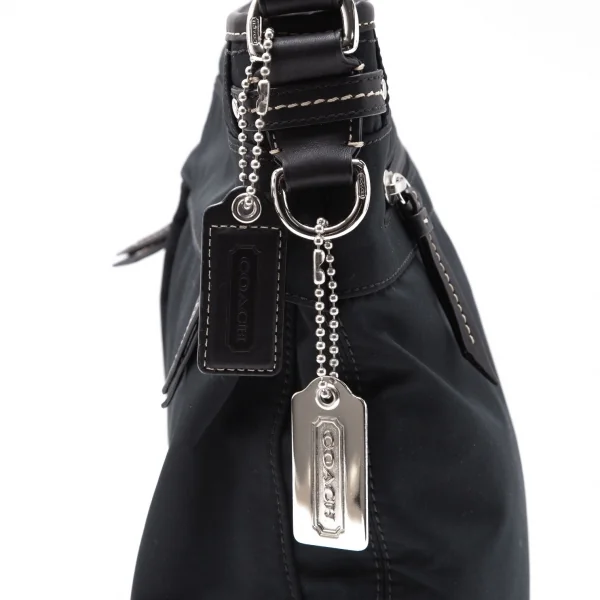 コーチCOACH 70119 ジップポケットナイロンショルダーバッグ 黒 K-118617_006