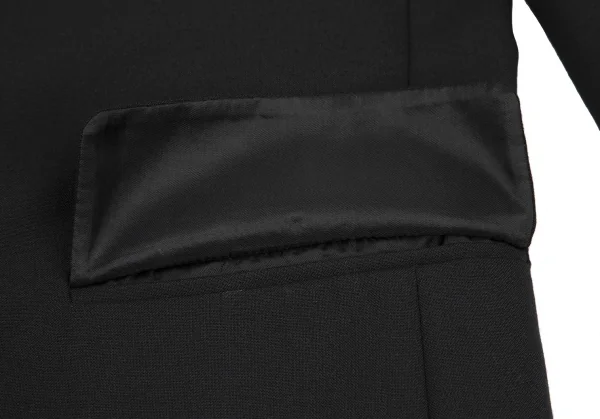 アニエスベーagnes b. ウールポリテーラードジャケット 黒1 K-118623_010