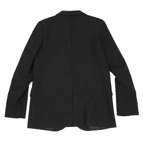 アニエスベーagnes b. ウールポリテーラードジャケット 黒1 K-118623_012