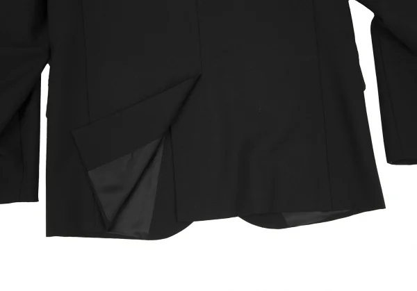 アニエスベーagnes b. ウールポリテーラードジャケット 黒1 K-118623_013