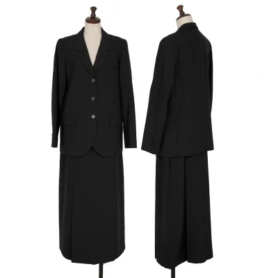 アニエスベーagnes b. ウールポリセットアップ 黒