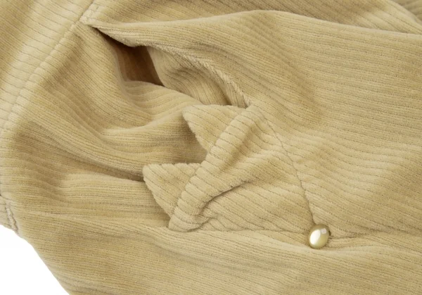 ネネットNe-net コットンポリ太畝ワイドパンツ モカ1 K-118635_003