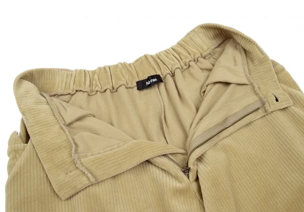 ネネットNe-net コットンポリ太畝ワイドパンツ モカ1 K-118635_005