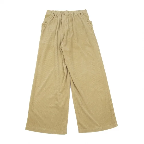 ネネットNe-net コットンポリ太畝ワイドパンツ モカ1 K-118635_009