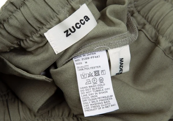 ズッカzucca ウォッシャブルクールツイルパンツ カーキグリーンM K-118636_011