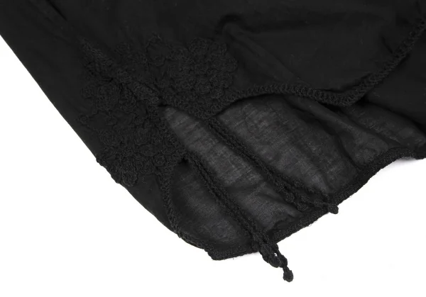 zucca Floral Embroidery Skipper Long Sleeve Blouse K-118639_010