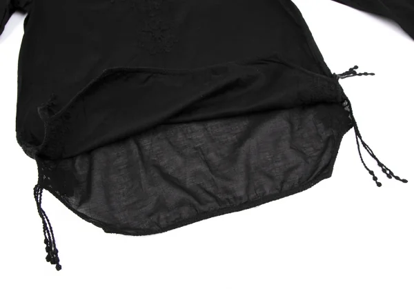 zucca Floral Embroidery Skipper Long Sleeve Blouse K-118639_011