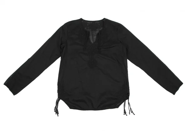 zucca Floral Embroidery Skipper Long Sleeve Blouse K-118639_002