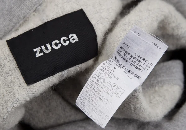 ズッカzucca コットンウールスウェットテーラードジャケット グレーM K-118644_015