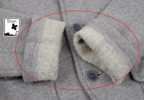 ズッカzucca コットンウールスウェットテーラードジャケット グレーM K-118644_008