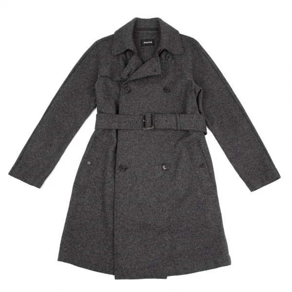 zucca Washed Wool Trench Coat K-118645_002