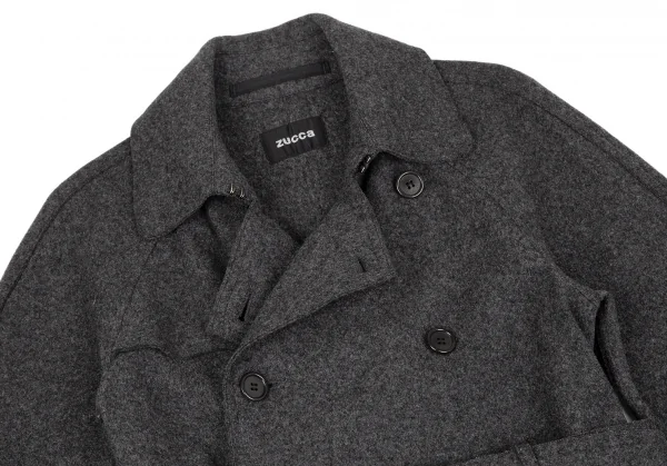 zucca Washed Wool Trench Coat K-118645_003