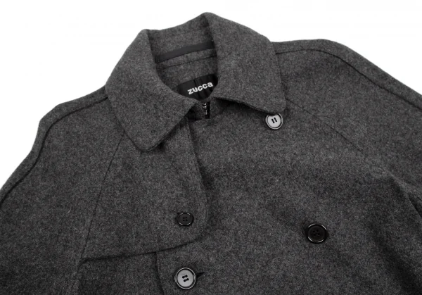 zucca Washed Wool Trench Coat K-118645_004