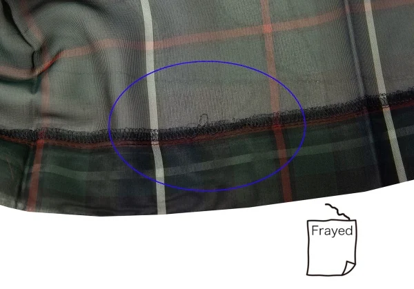 コムデギャルソンCOMME des GARCONSタータンチェックシースルーラップスカート 緑紺赤M K-118659_010