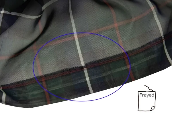 コムデギャルソンCOMME des GARCONSタータンチェックシースルーラップスカート 緑紺赤M K-118659_011