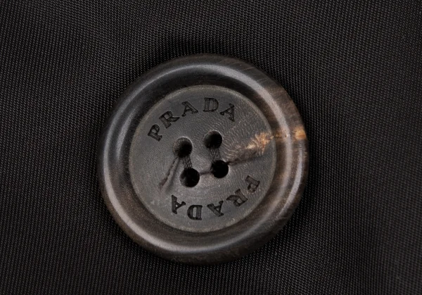 プラダPRADA ナイロン中綿トレンチコート 焦げ茶42 K-118660_007