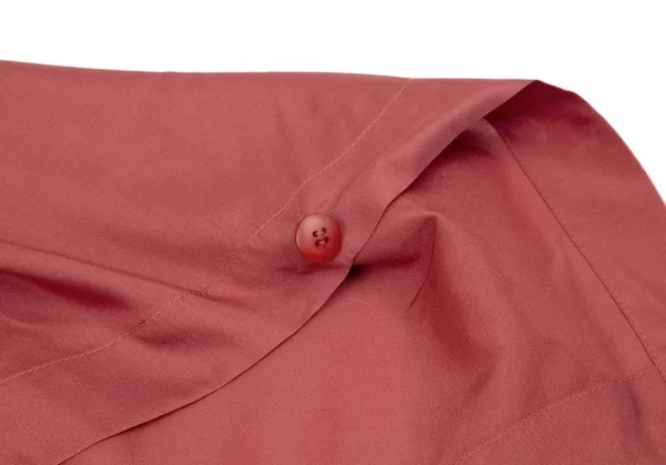 ISSEY MIYAKE Silk Blend Drape Neck Design Long Sleeve Shirt K-118670_011