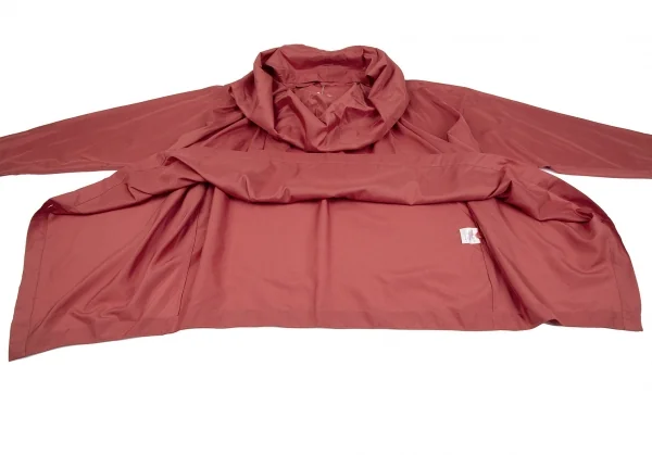 ISSEY MIYAKE Silk Blend Drape Neck Design Long Sleeve Shirt K-118670_015