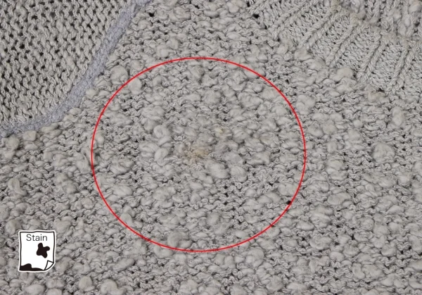 イッセイミヤケISSEY MIYAKE ビジュー装飾ボーダー織りニットセーター ブルーグレークリームM位 K-118674_004