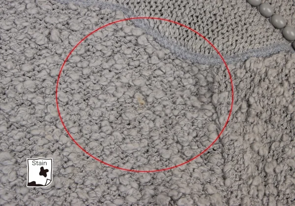 イッセイミヤケISSEY MIYAKE ビジュー装飾ボーダー織りニットセーター ブルーグレークリームM位 K-118674_015