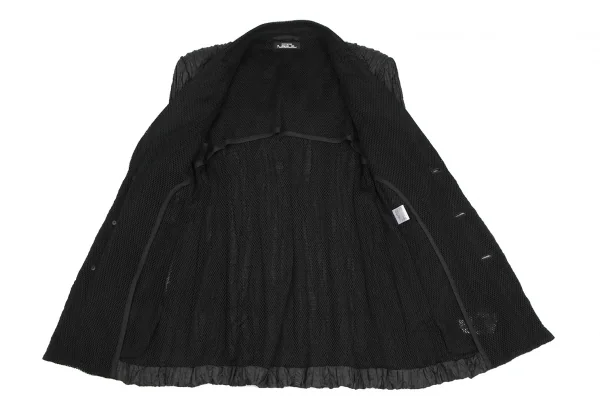 ISSEY MIYAKE PERMANENTE Mesh Lamination Wrinkle Pleats Jacket K-118679_010