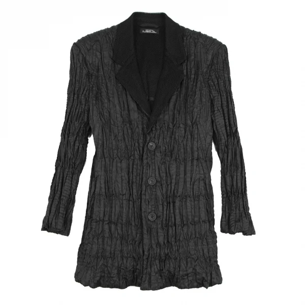 ISSEY MIYAKE PERMANENTE Mesh Lamination Wrinkle Pleats Jacket K-118679_002
