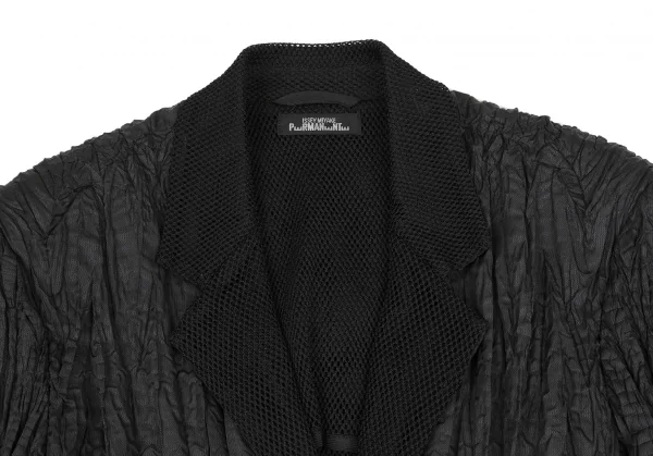 ISSEY MIYAKE PERMANENTE Mesh Lamination Wrinkle Pleats Jacket K-118679_003
