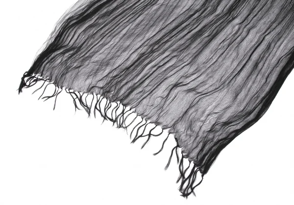 ISSEY MIYAKE Large Silk See Through Fringe Stole K-118682_004