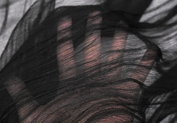 ISSEY MIYAKE Large Silk See Through Fringe Stole K-118682_005