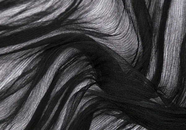 ISSEY MIYAKE Large Silk See Through Fringe Stole K-118682_006