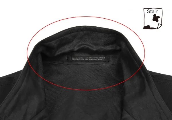 Yohji Yamamoto POUR HOMME Linen Peaked Lapel Sleeveless Jacket K-118695_004