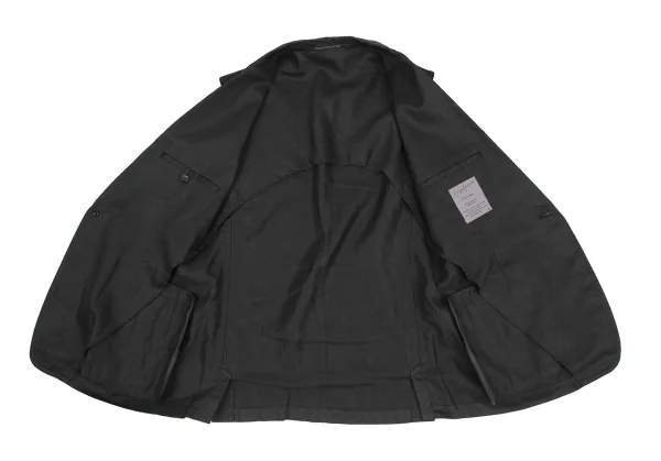 Yohji Yamamoto POUR HOMME Linen Peaked Lapel Sleeveless Jacket K-118695_011