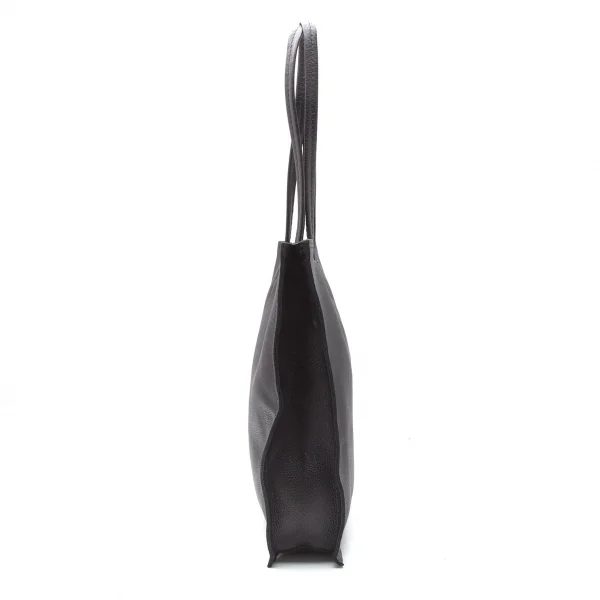 ヨウジヤマモト プールオムYohji Yamamoto POUR HOMME カウレザーアウトシームトートバッグ 黒 K-118711_004