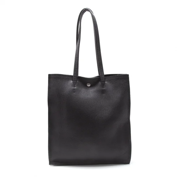 ヨウジヤマモト プールオムYohji Yamamoto POUR HOMME カウレザーアウトシームトートバッグ 黒 K-118711_005