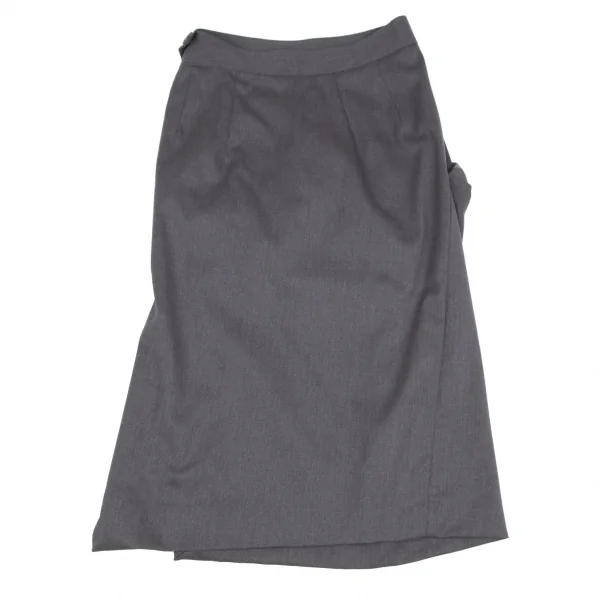 ヴィヴィアンウエストウッド レッドレーベルVivienne Westwood Red Label ポケットドレープデザインスカート グレー38 K-118716_011