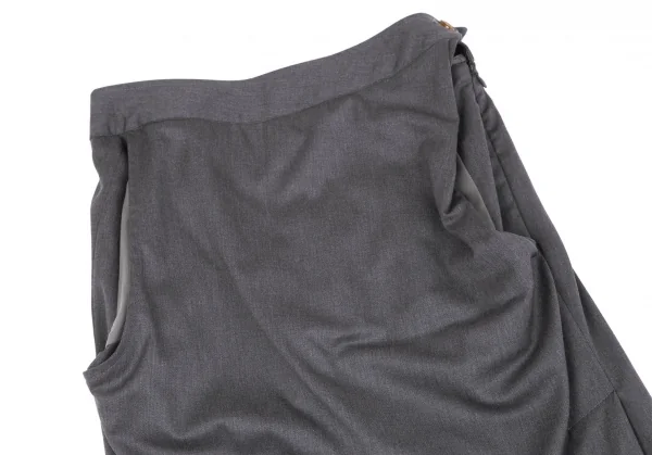 ヴィヴィアンウエストウッド レッドレーベルVivienne Westwood Red Label ポケットドレープデザインスカート グレー38 K-118716_003