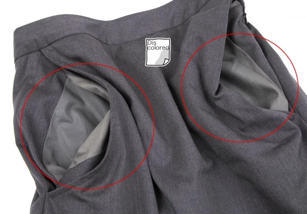 ヴィヴィアンウエストウッド レッドレーベルVivienne Westwood Red Label ポケットドレープデザインスカート グレー38 K-118716_004