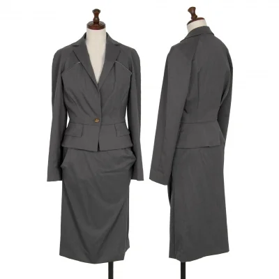 ヴィヴィアンウエストウッド レッドレーベルVivienne Westwood Red Label カッティングデザインセットアップスーツ グレー