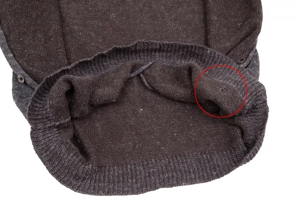 ワイズビスリミY's bis LIMI レーヨンリネンボタンフロントプルオーバーニットセーター パープルグレーS K-118732_010