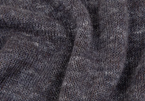 ワイズビスリミY's bis LIMI レーヨンリネンボタンフロントプルオーバーニットセーター パープルグレーS K-118732_014