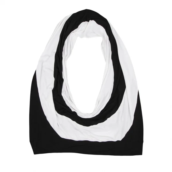 フェンディFENDI ボーダーストレッチホルターネックトップス 黒白42 K-118737_002