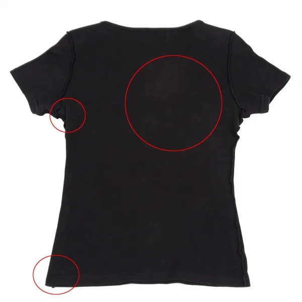 JUNIOR GAULTIER Zipper neck Out seam T Shirt K-118751_011