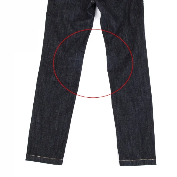 ヴィヴィアンウエストウッドVivienne Westwood ヒップポケットオーブ刺繍ゴールドステッチデニムパンツ 紺ゴールド3 K-118756_004