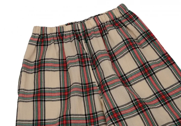 tricot COMME des GARCONS Wool Check Wide Pants K-118766_002