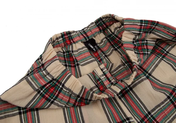 tricot COMME des GARCONS Wool Check Wide Pants K-118766_004